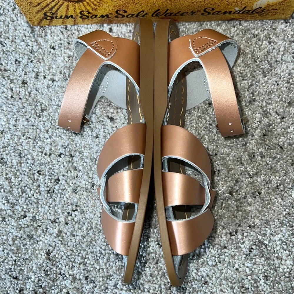 AUTH NIB Salt Water the Original Sandal Toddler Little Kids ROSE GOLD